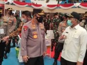 Kapolri Tinjau Langsung Vaksinasi Massal di OKI