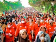 Semarakkan HUT ke-20, Pemkab Banyuasin Gelar Lomba Jalan Santai