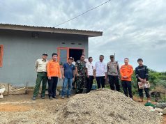 BPBD Muratara, Tinjau Pembangunan Bantuan Stimulan Rumah Korban Banjir di Desa Sukamenang